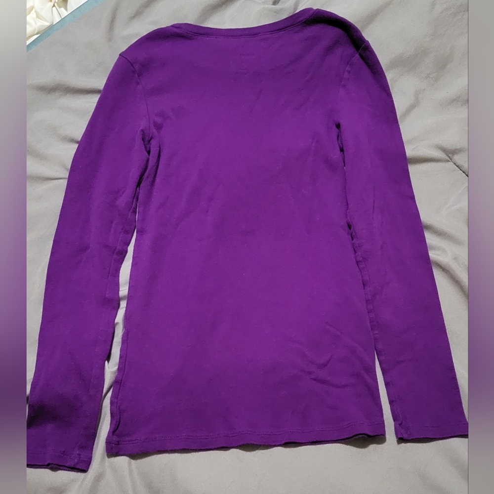 Old Navy Womens S/P Long Sleeve Shirt - Picture 2 of 2